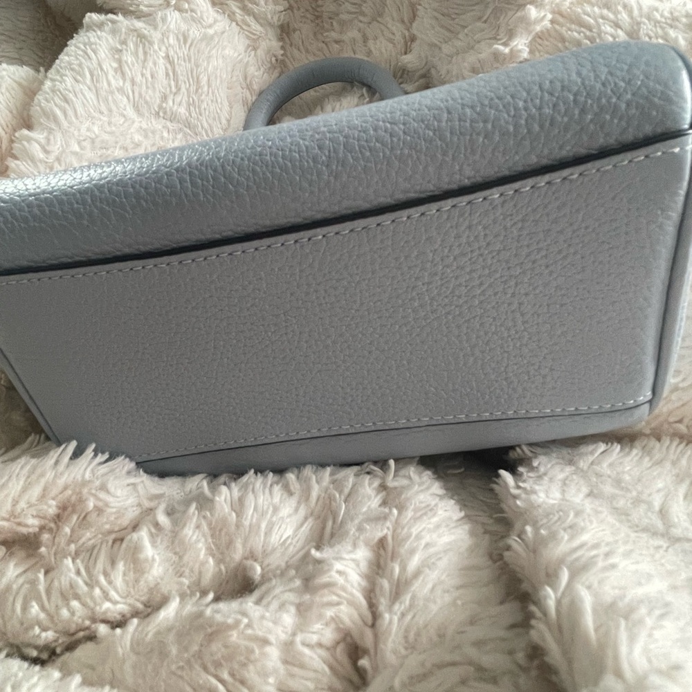 Coach Mini Rowan Crossbody, Shoulder Bag With Swagger Charms Ice Blue - Picture 7 of 9